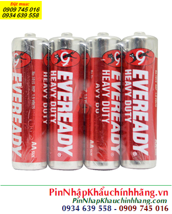 Eveready 1015-SW4; Pin AA 1.5v Eveready 1015-SW4 Heavy Duty _Xuất xứ Indonesia (Gói 4viên)